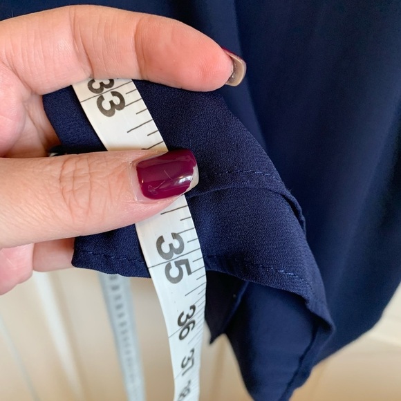 NWT Francesca’s Navy blue sheer like strap dress - Picture 8 of 9